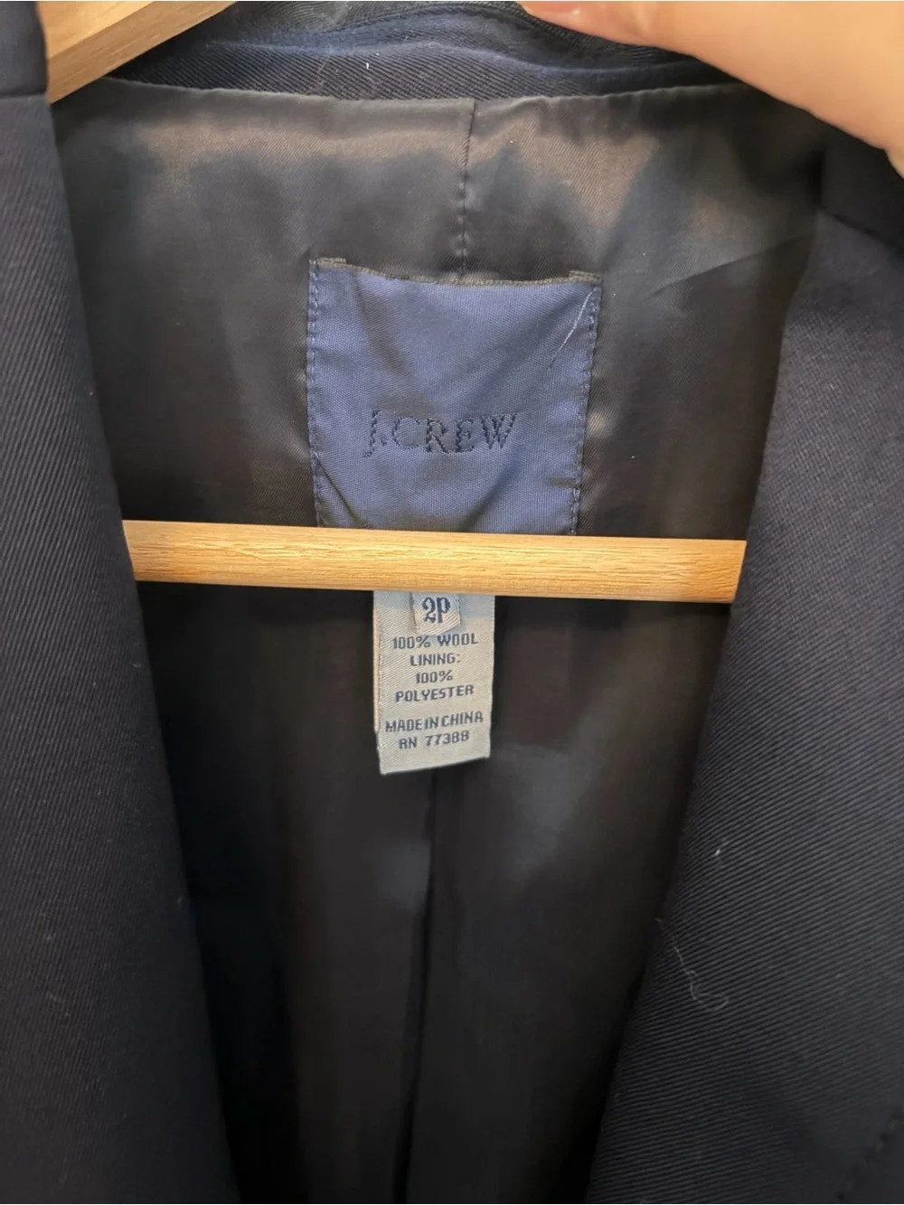 J. Crew Navy Wool Blazer